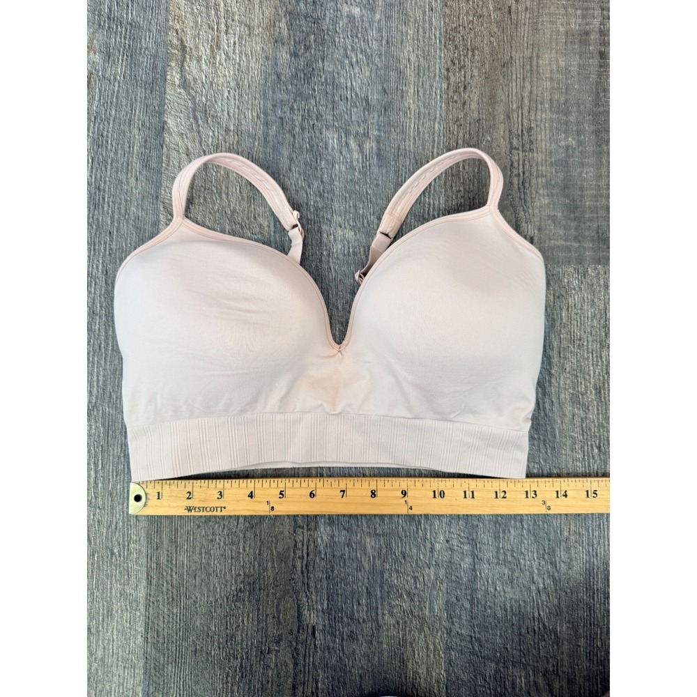 Athleta Everyday Wireless Bra Blush Pink Adjustable J-Hook Racerback Size Medium - Picture 6 of 6